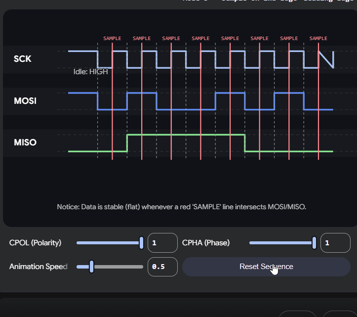 SPI Timing Animation